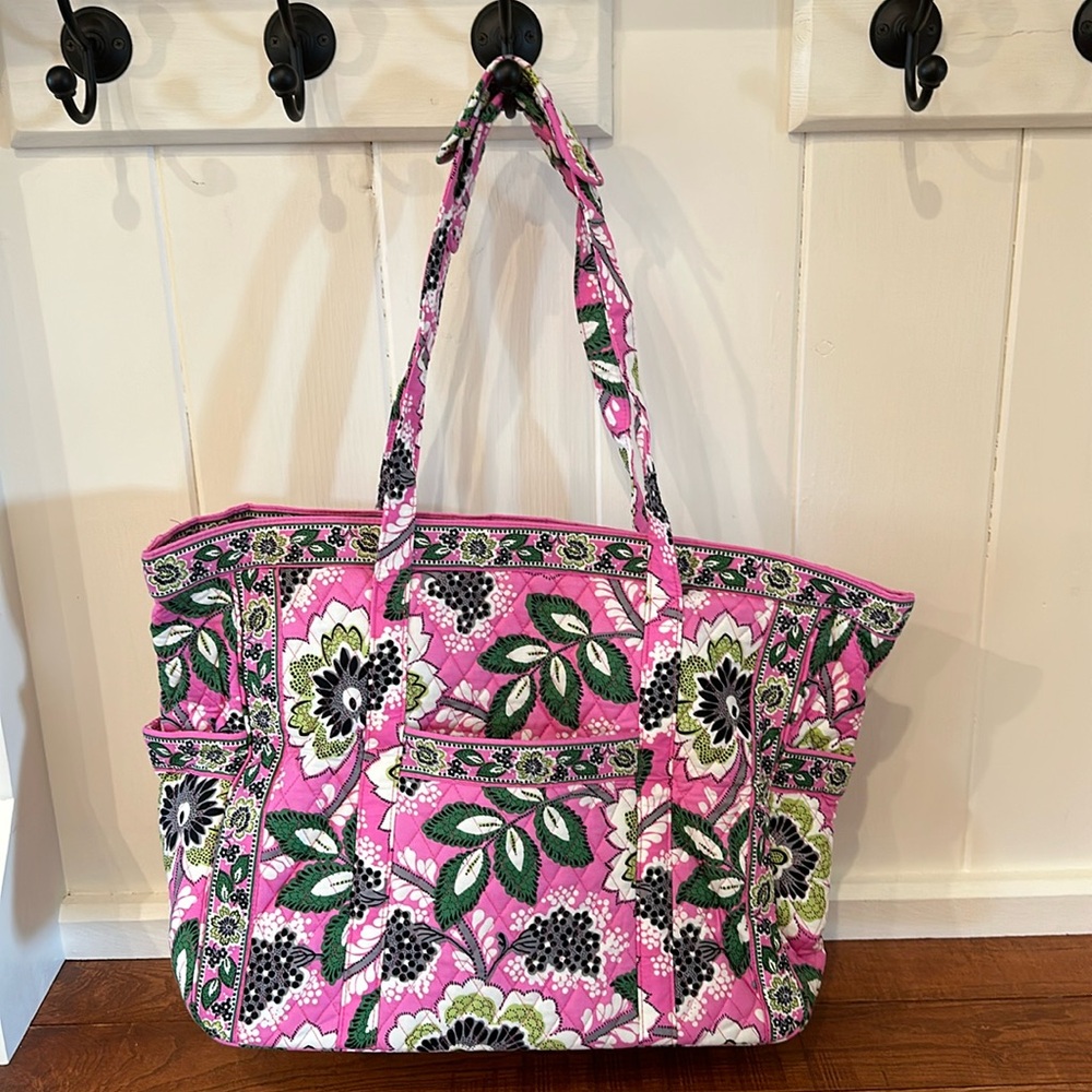 Vera Bradley Priscilla Pink Large Tote Bag